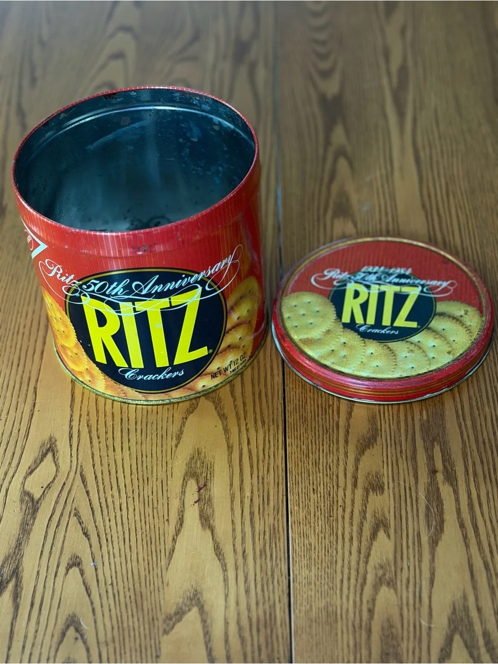 Vintage 1984 Nabisco Ritz Crackers 50th Anniversary Advertising Tin